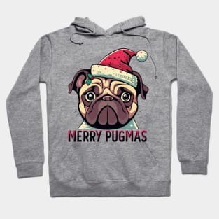 Merry Christmas pug dog lover Hoodie